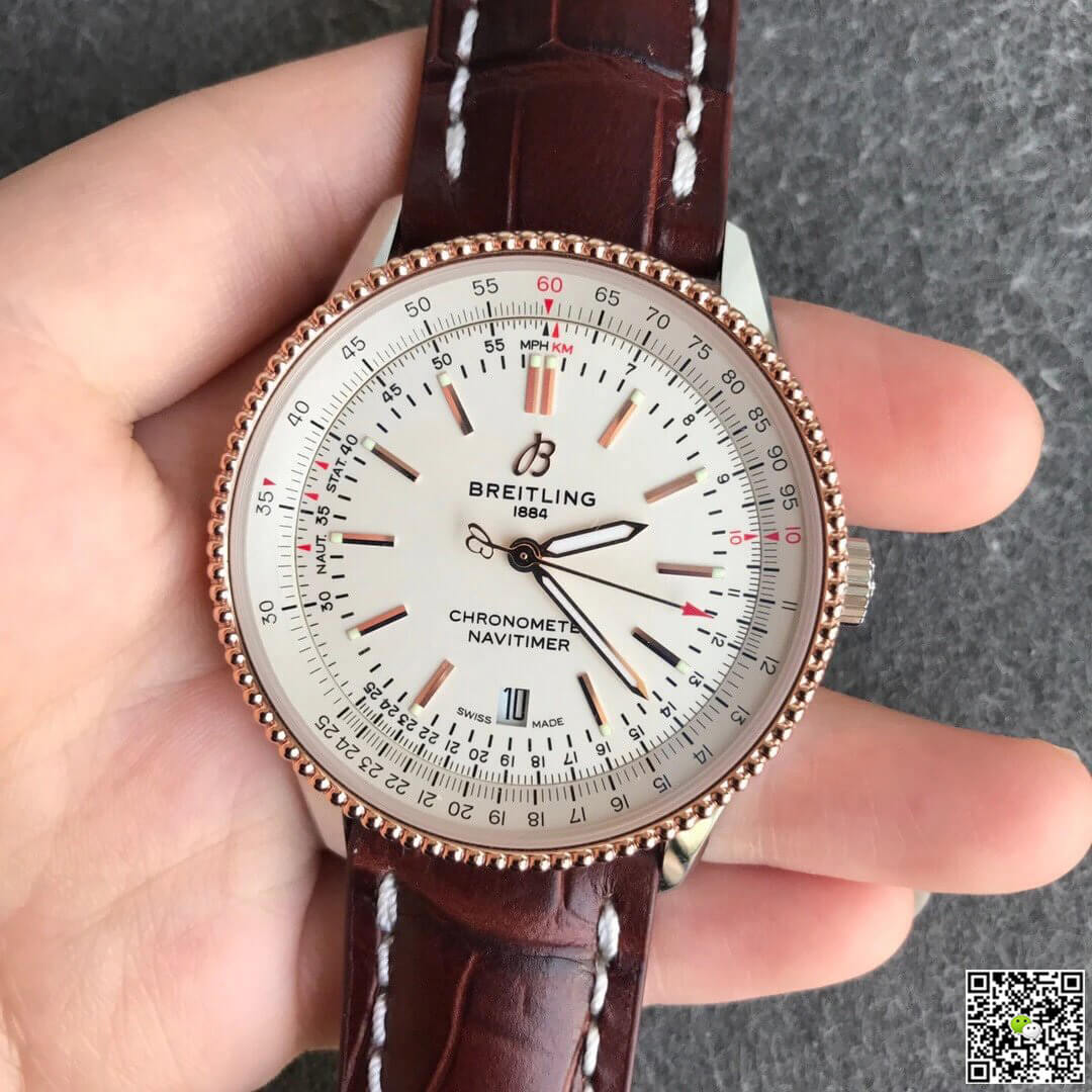 Breitling Navitimer 1 U17326211G1P2 V7 Factory Cowhide Strap