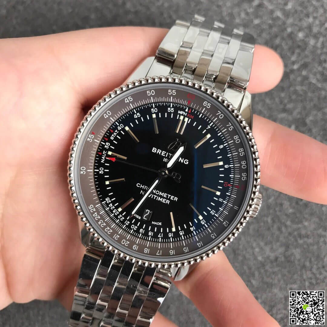 Breitling Navitimer 1 A17326241B1A1 V7 Factory Black Dial