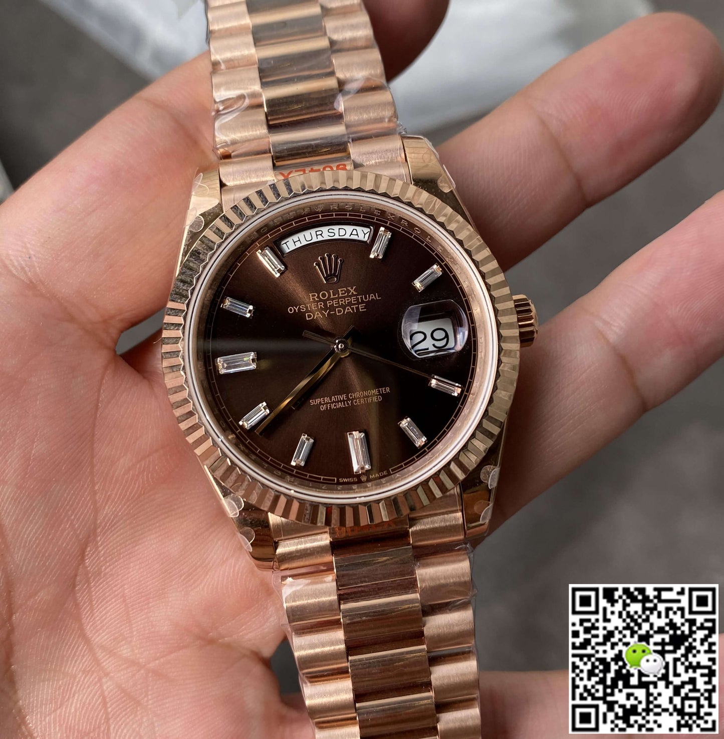 Rolex Day Date M228235-0003 GM Factory V2 Rose Gold