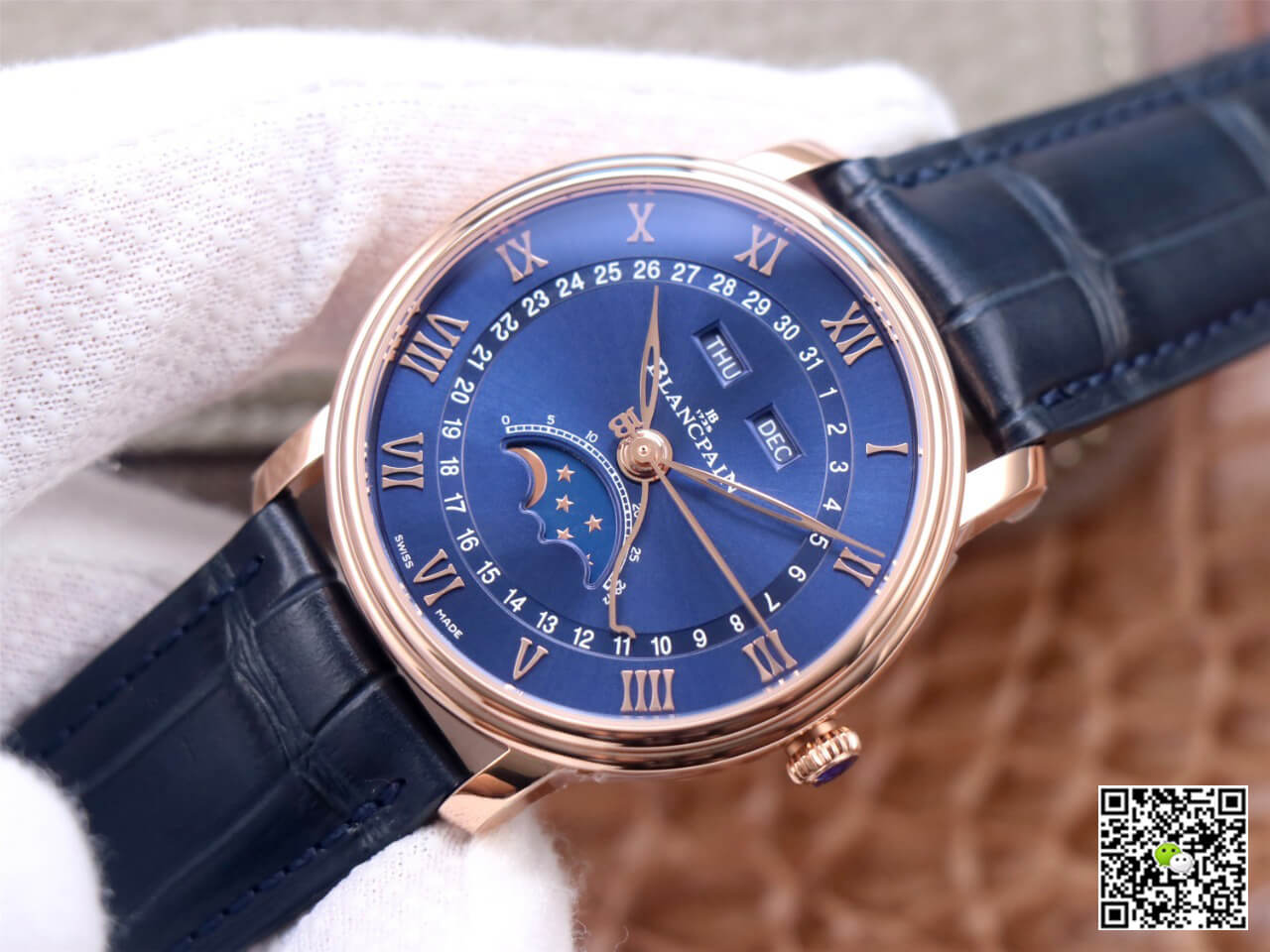 Blancpain Villeret 6654-3640-55 OM Factory V3 Blue Dial