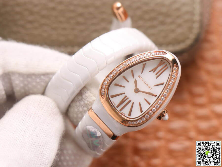 Bvlgari Serpenti 102613 BV Factory White Ceramic Dial
