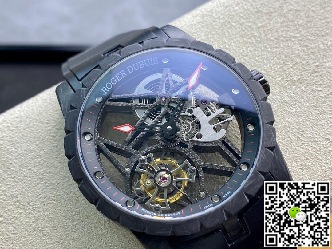 Roger Dubuis Excalibur DBEX0577 BBR Factory Tourbillon Carbon Fiber Case