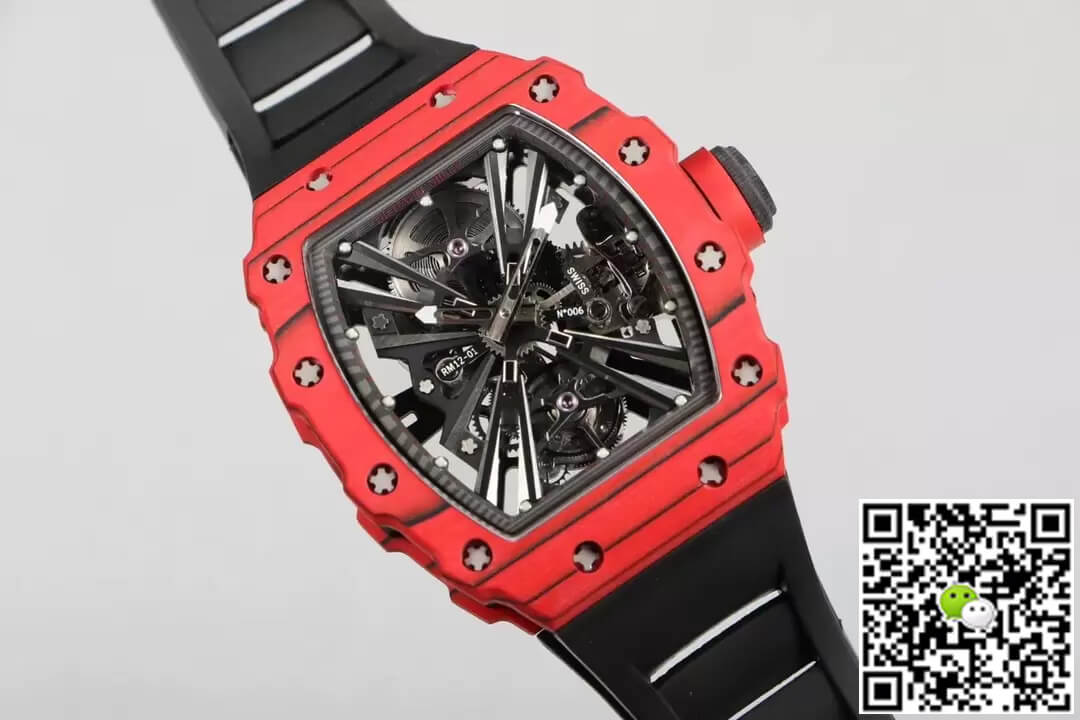 Richard Mille RM12-01 Tourbillon RM Factory Red Case Black Rubber Strap