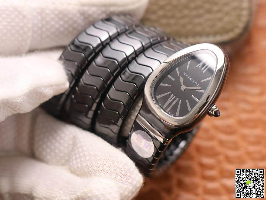 Bvlgari Serpenti BV Factory Black Ceramic Dial