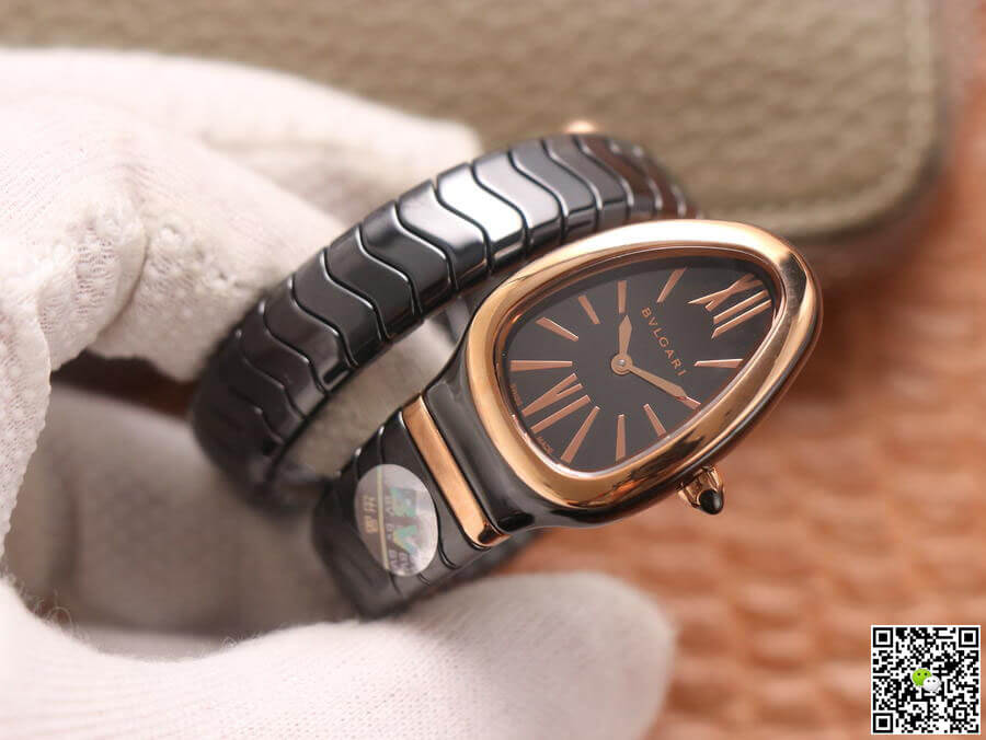 Bvlgari Serpenti 102735 BV Factory Rose Gold Black Dial