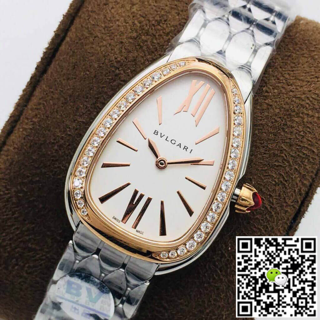 Bvlgari Serpenti 103143 BV Factory Rose Gold Diamond Bezel