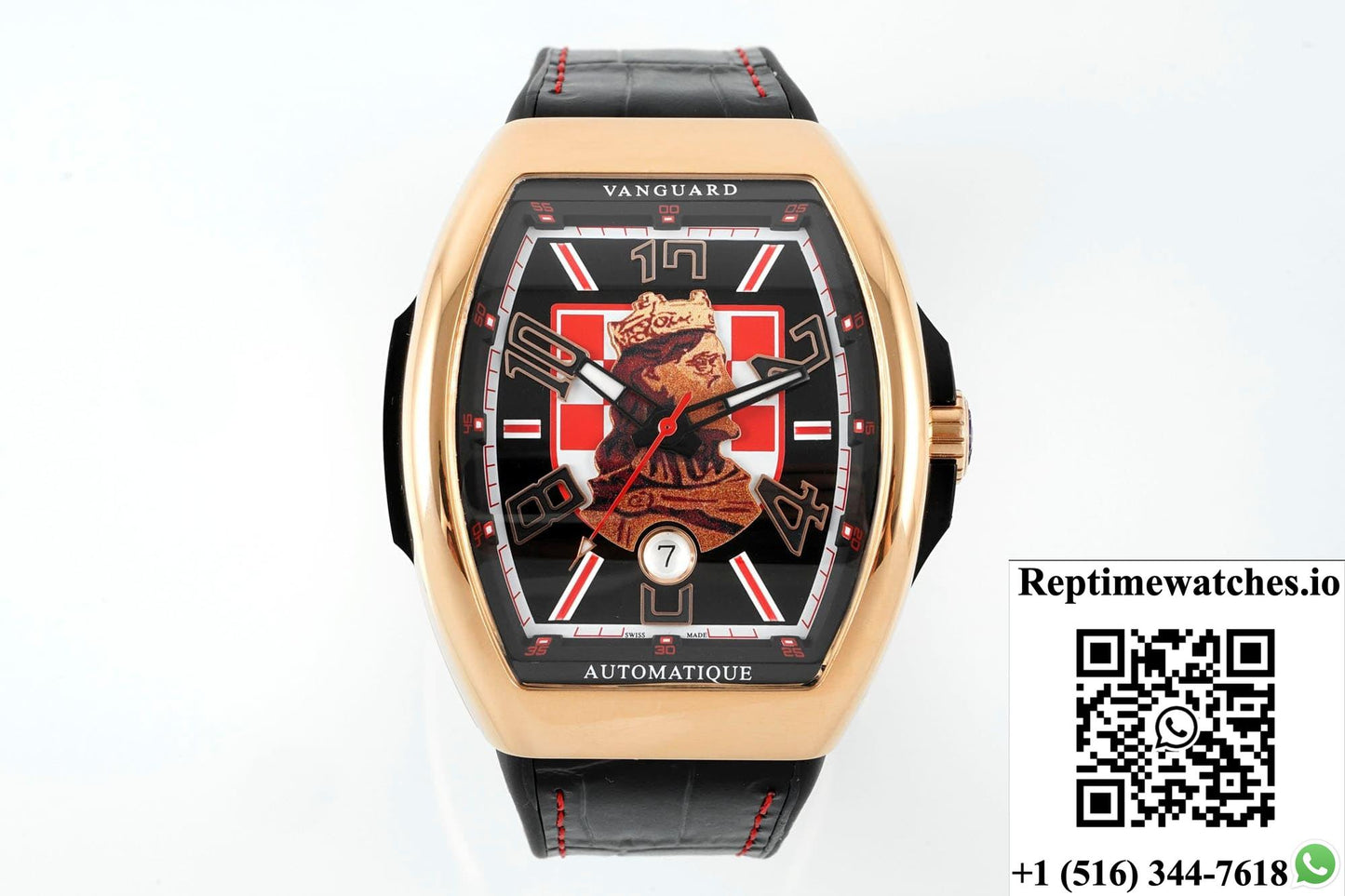 Franck Muller Vanguard ABF factory rose gold crown