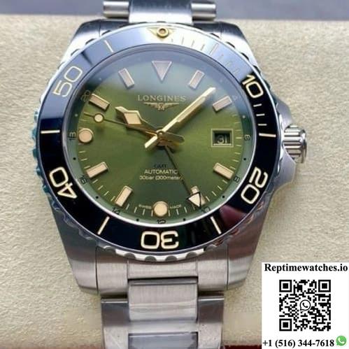 Longines Sports L3.790.4.06.6 Gr Factory Green Dial-Rep Time Watches