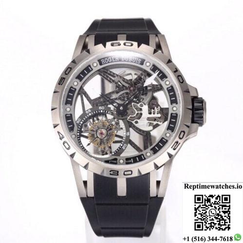 Roger Dubuis Excalibur Rddbex0479 New Factory Tourbillon Titanium Bezel-Rep Time Watches