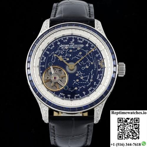 Jaeger-Lecoultre Master Rms Factory Tourbillon Blue Dial-Rep Time Watches