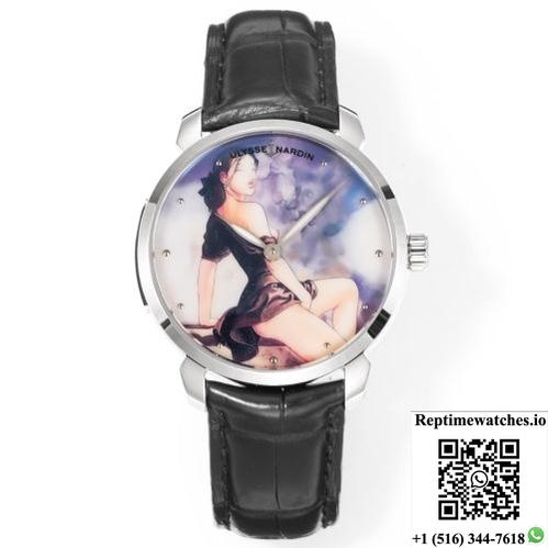 Ulysse Nardin Classico 3203-136Le-9A Fl Factory Stainless Steel Bezel-Rep Time Watches