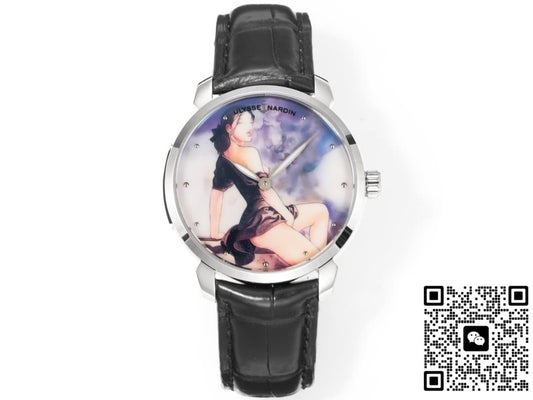 Ulysse Nardin Classico 3203-136LE-9A FL factory stainless steel bezel