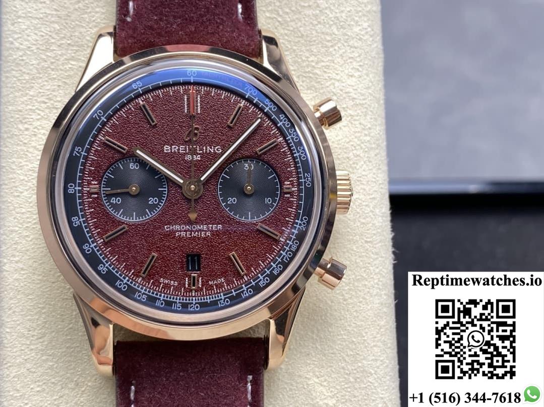 Breitling Premier RB01181A1Q1X1 BLS factory stainless steel bezel