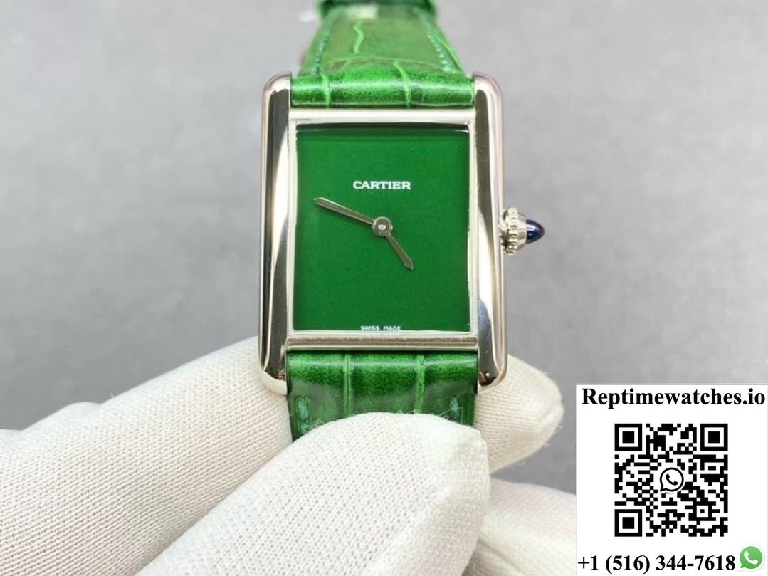 Cartier Tank WSTA0056 F1 Factory Stainless Steel Bezel