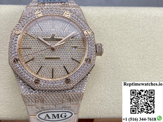 Audemars Piguet Royal Oak 15400OR.023 AMG Factory Diamond Bezel