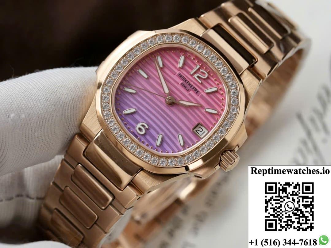 Patek Philippe Nautilus 7010R GR Factory Diamond Bezel