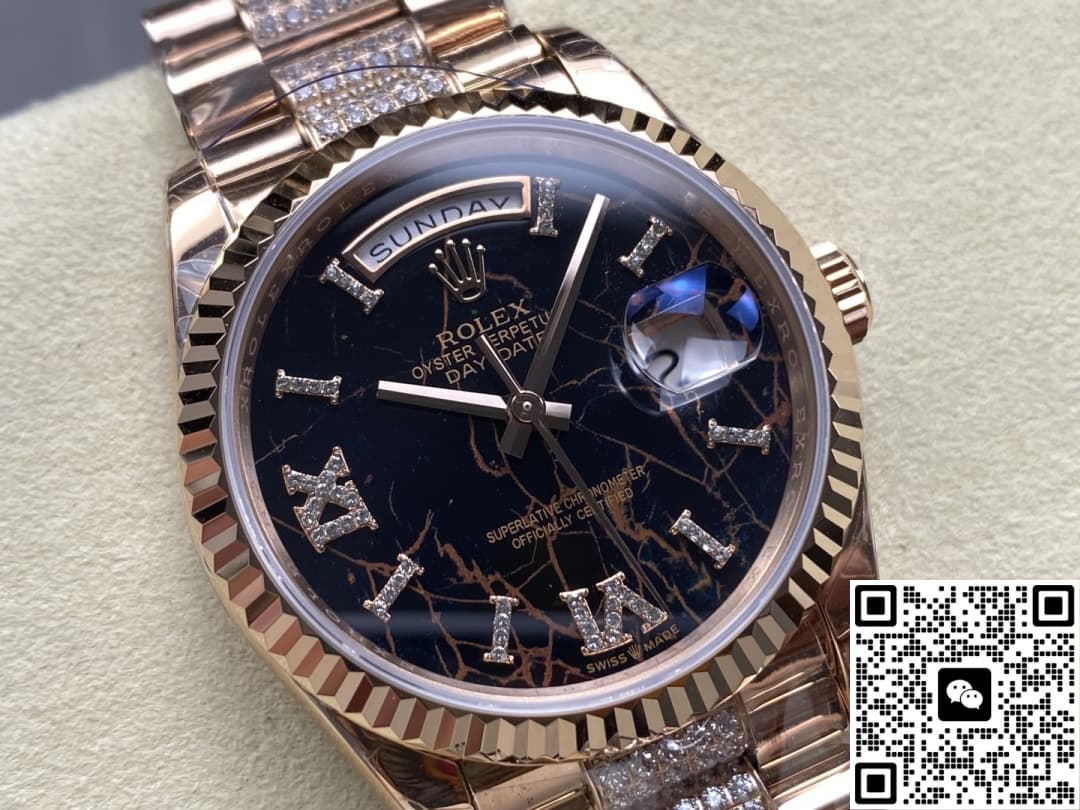 Rolex Day-Date M128235-0042 8+ Factory Date Display