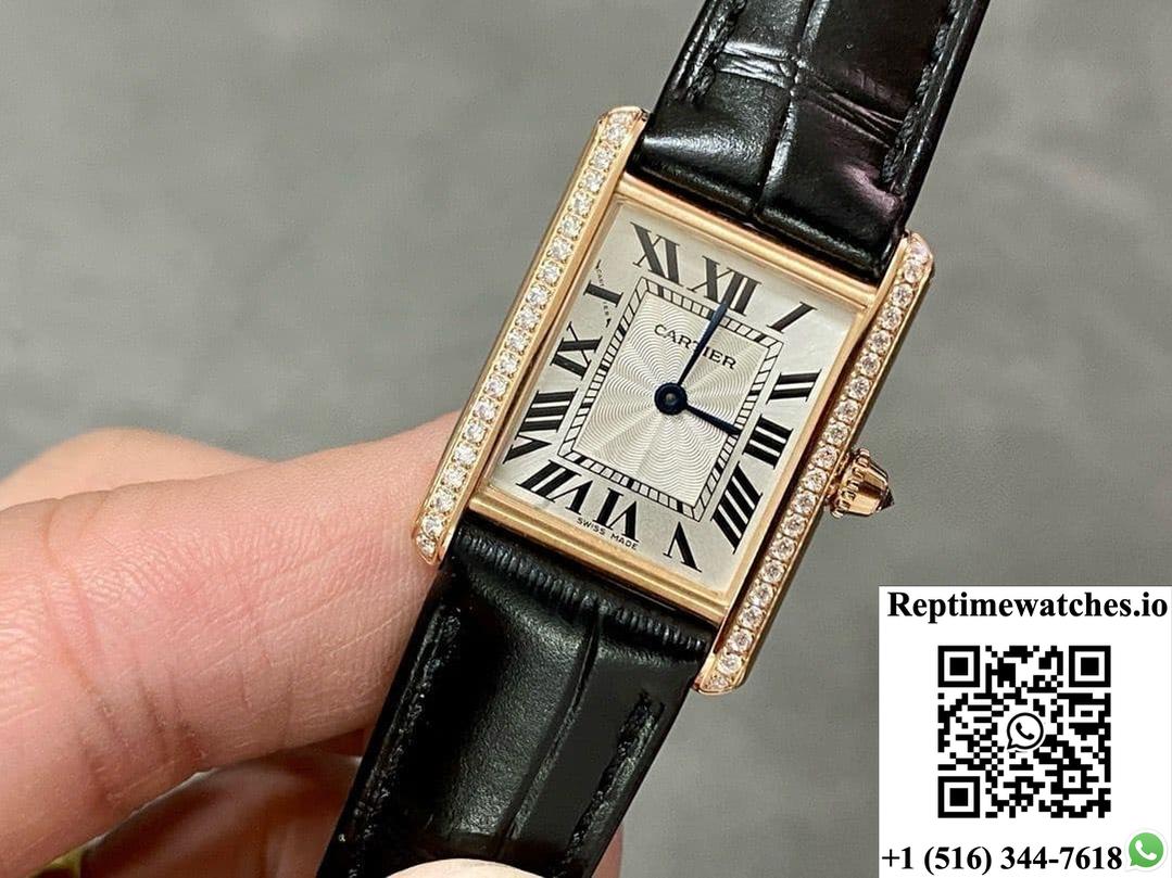 Cartier Tank WJTA0010 F1 Factory Diamond Bezel