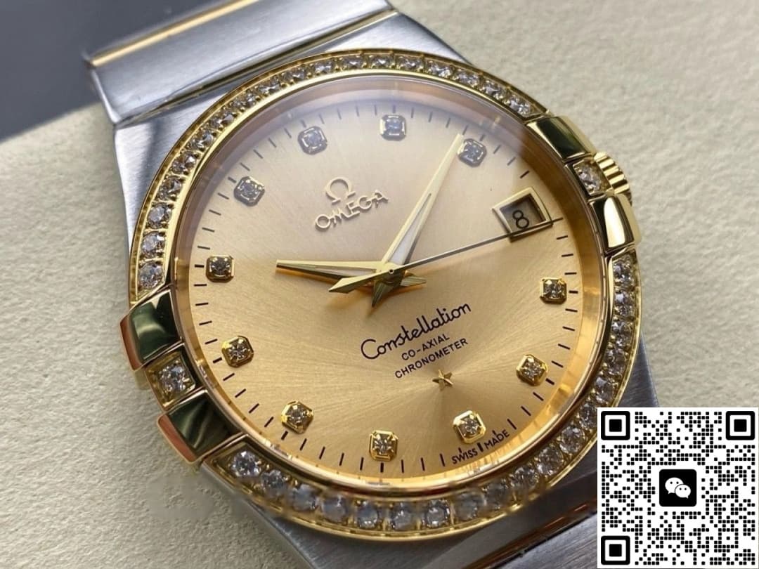 Omega Constellation 123.25.38.21.58.001 M+ Factory Diamond Dial