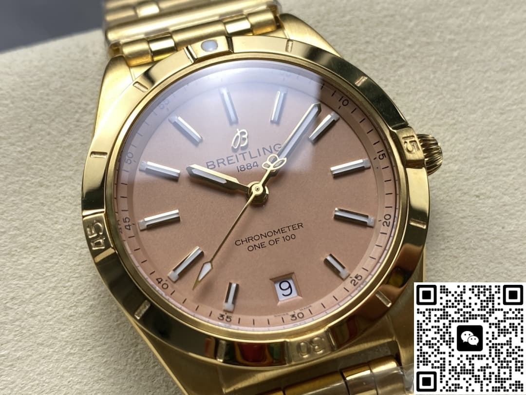 Breitling Chronomat K103801A1A1K1 BLS factory gold color crown
