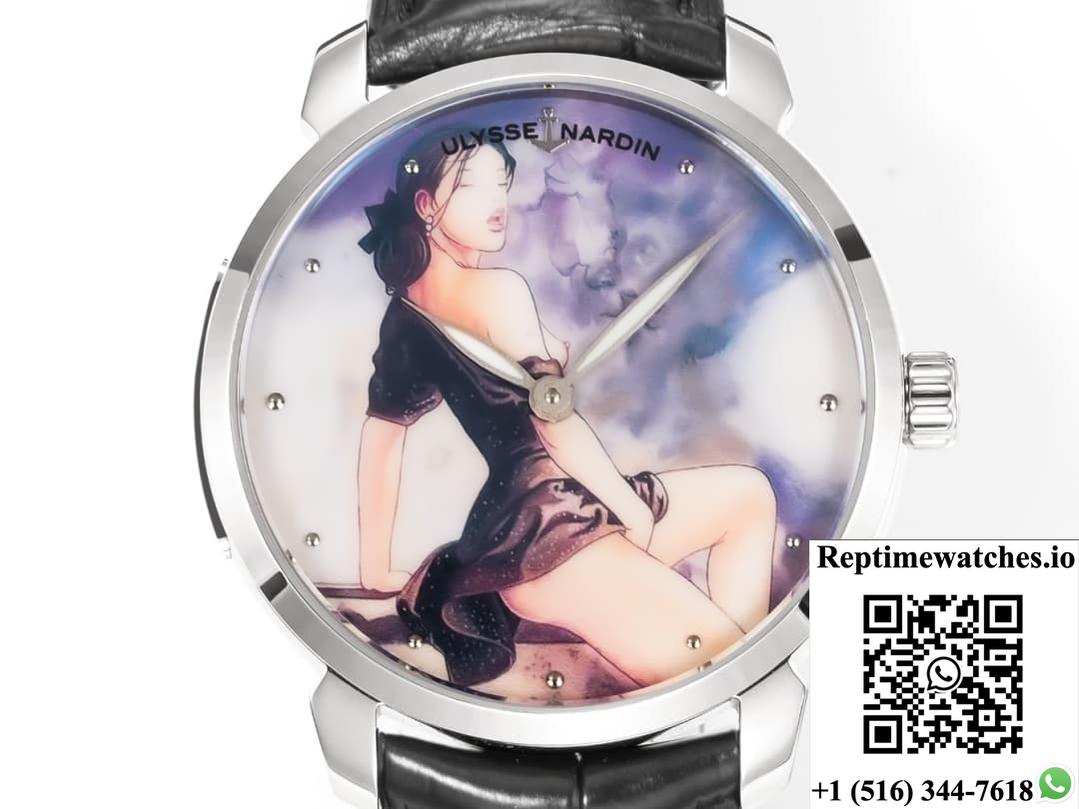 Ulysse Nardin Classico 3203-136LE-9A FL factory stainless steel bezel