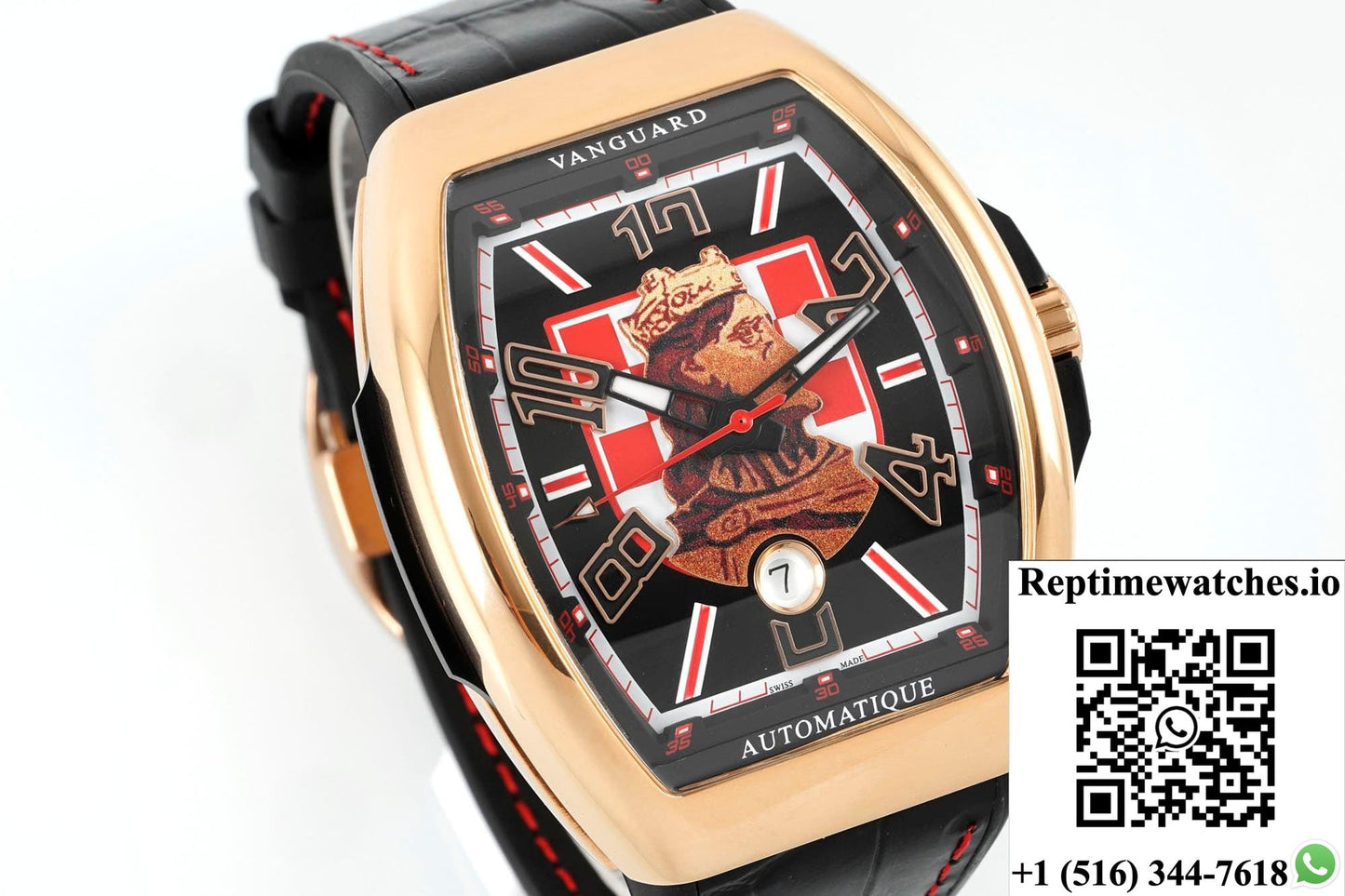 Franck Muller Vanguard ABF factory rose gold crown