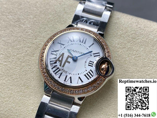 Cartier Blue Balloon WE902079 AF Factory silver-white dial
