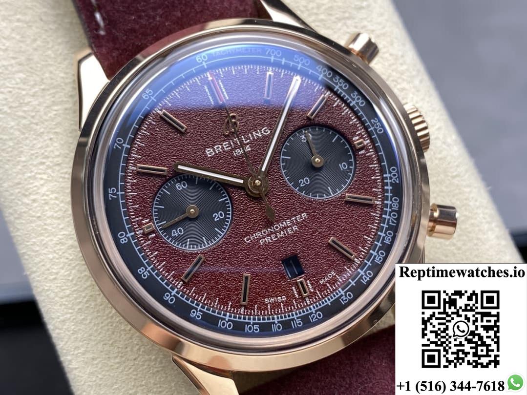 Breitling Premier RB01181A1Q1X1 BLS factory stainless steel bezel