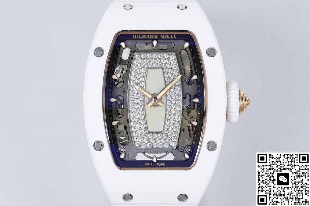 Richard Mille Ladies RM07-01 ZF Factory White Rubber
