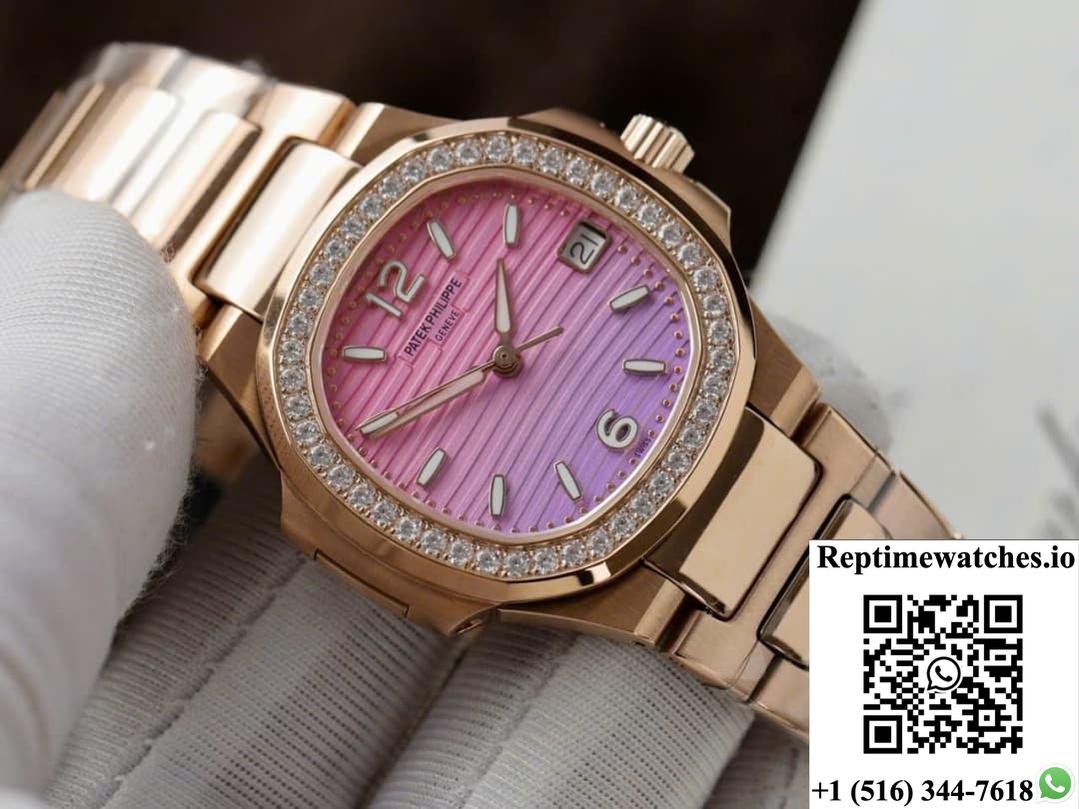 Patek Philippe Nautilus 7010R GR Factory Diamond Bezel