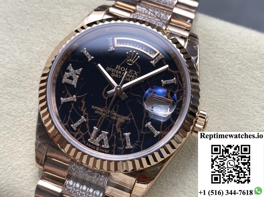 Rolex Day-Date M128235-0042 8+ Factory Date Display