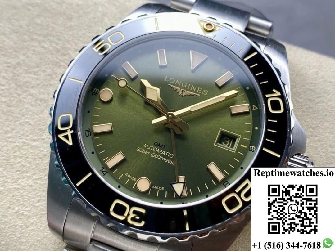 Longines Sports L3.790.4.06.6 Gr Factory Green Dial-Rep Time Watches