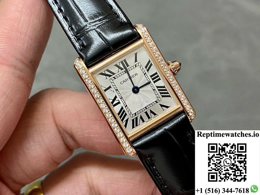 Cartier Tank WJTA0010 F1 Factory Diamond Bezel