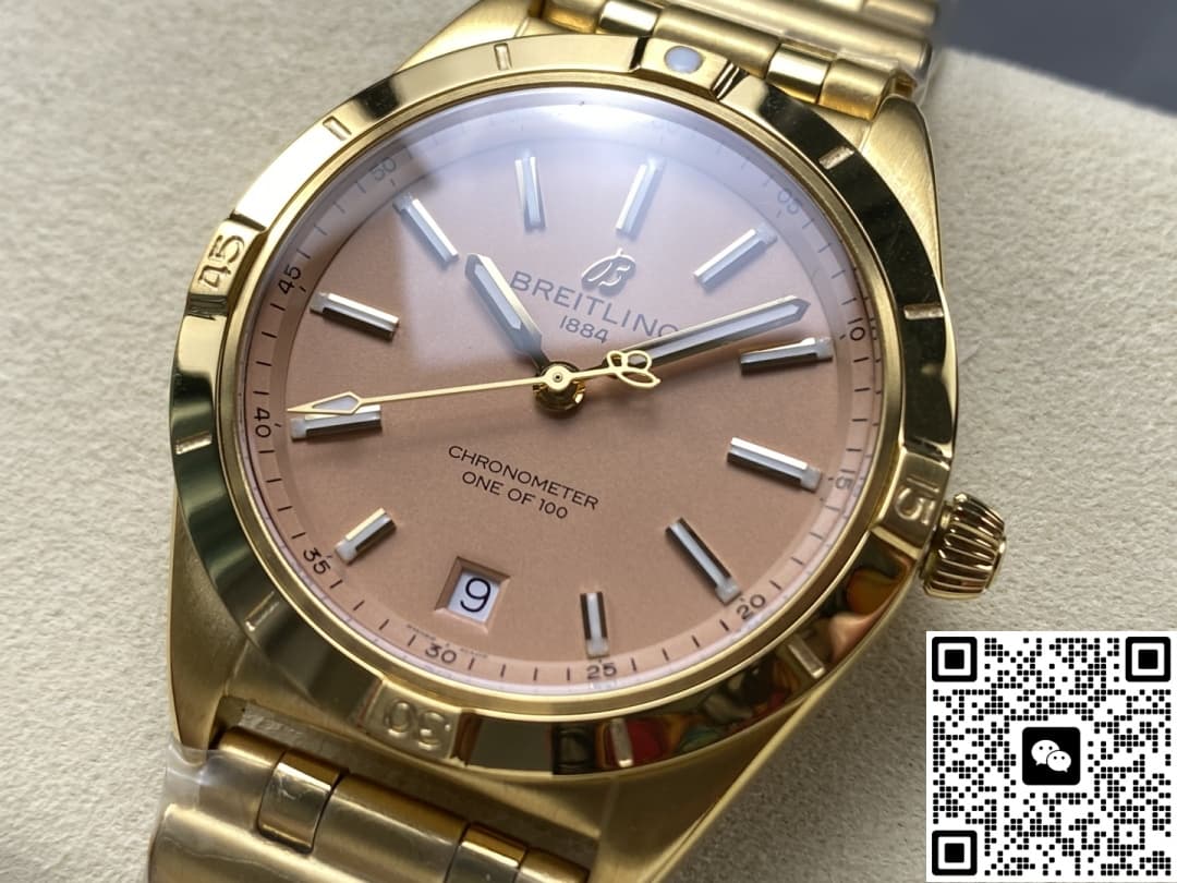 Breitling Chronomat K103801A1A1K1 BLS factory gold color crown