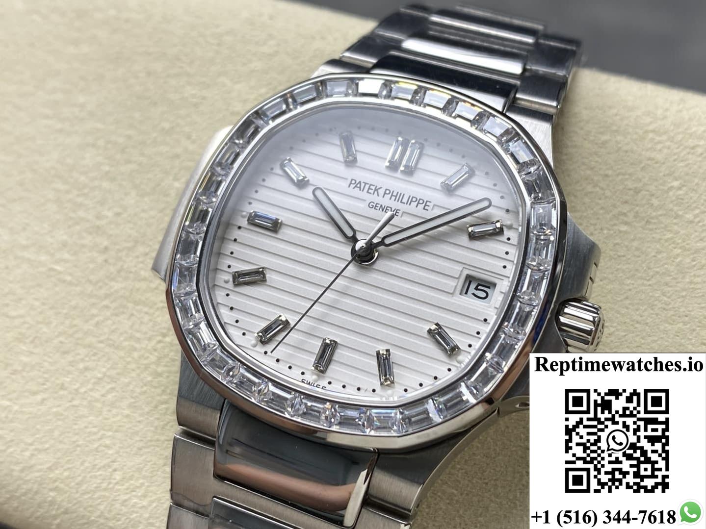 Patek Philippe Nautilus 5711 GR Factory Diamond Bezel