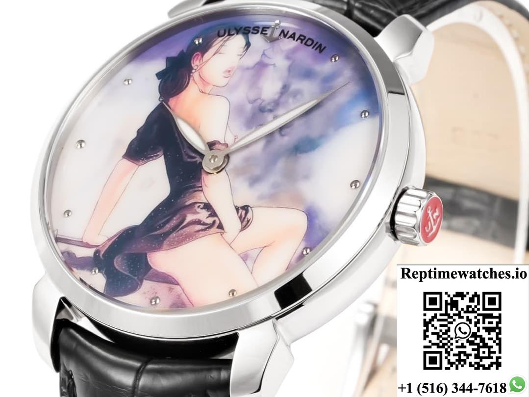 Ulysse Nardin Classico 3203-136LE-9A FL factory stainless steel bezel