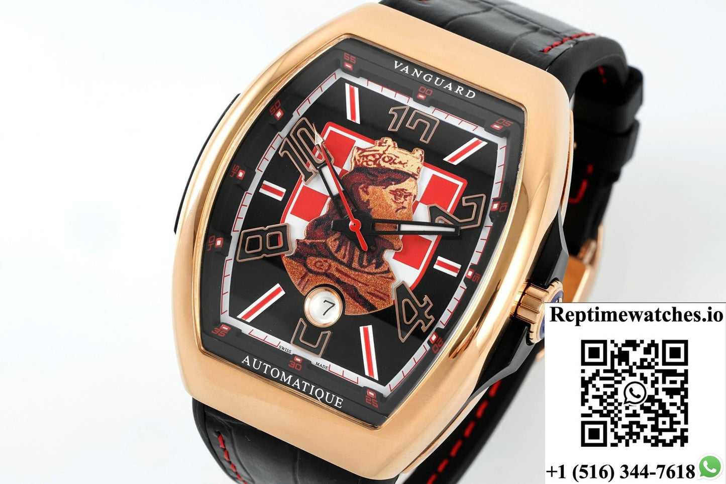 Franck Muller Vanguard ABF factory rose gold crown