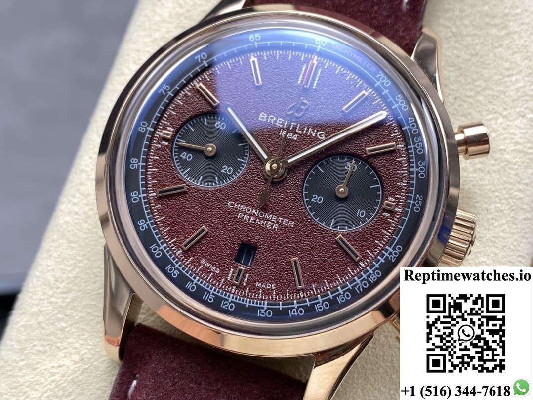 Breitling Premier RB01181A1Q1X1 BLS factory stainless steel bezel