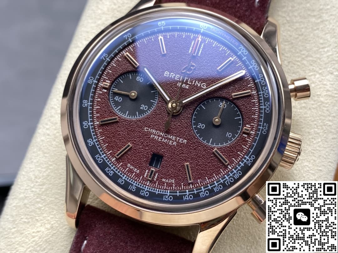 Breitling Premier RB01181A1Q1X1 BLS factory stainless steel bezel