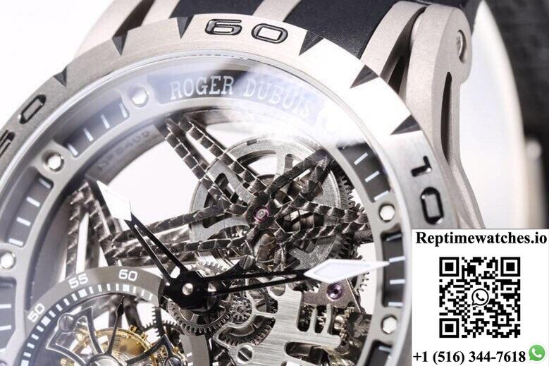 Roger Dubuis Excalibur Rddbex0479 New Factory Tourbillon Titanium Bezel-Rep Time Watches