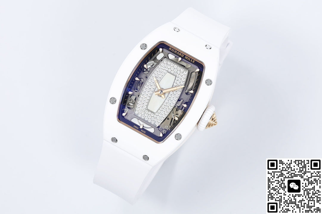 Richard Mille Ladies RM07-01 ZF Factory White Rubber