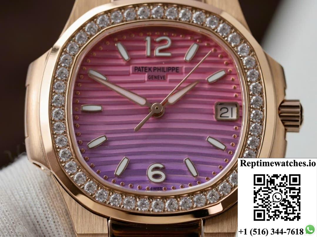 Patek Philippe Nautilus 7010R GR Factory Diamond Bezel