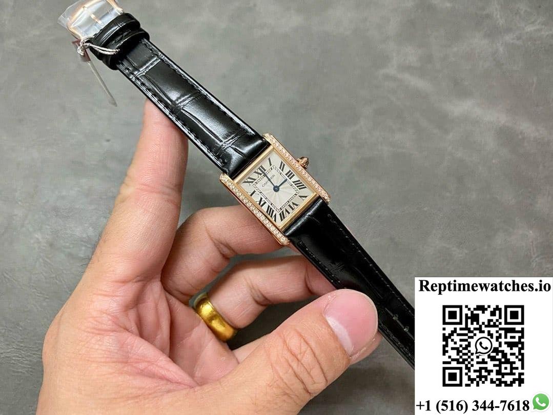 Cartier Tank WJTA0010 F1 Factory Diamond Bezel