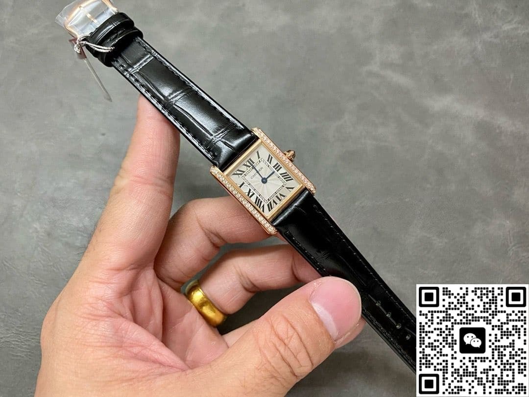 Cartier Tank WJTA0010 F1 Factory Diamond Bezel