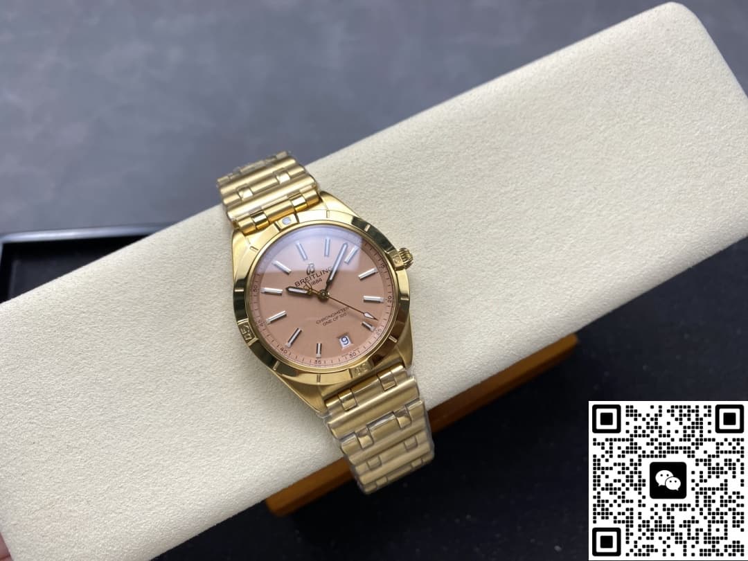 Breitling Chronomat K103801A1A1K1 BLS factory gold color crown