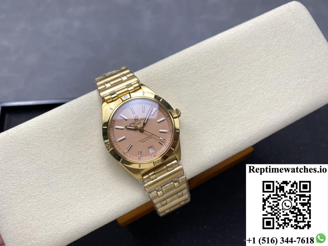Breitling Chronomat K103801A1A1K1 BLS factory gold color crown