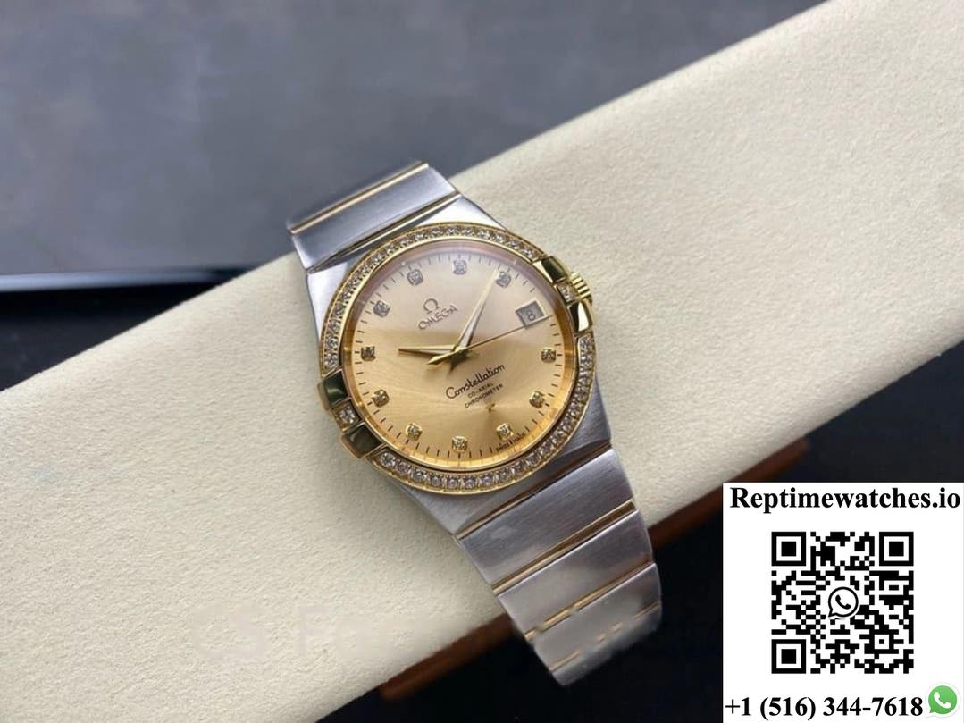 Omega Constellation 123.25.38.21.58.001 M+ Factory Diamond Dial