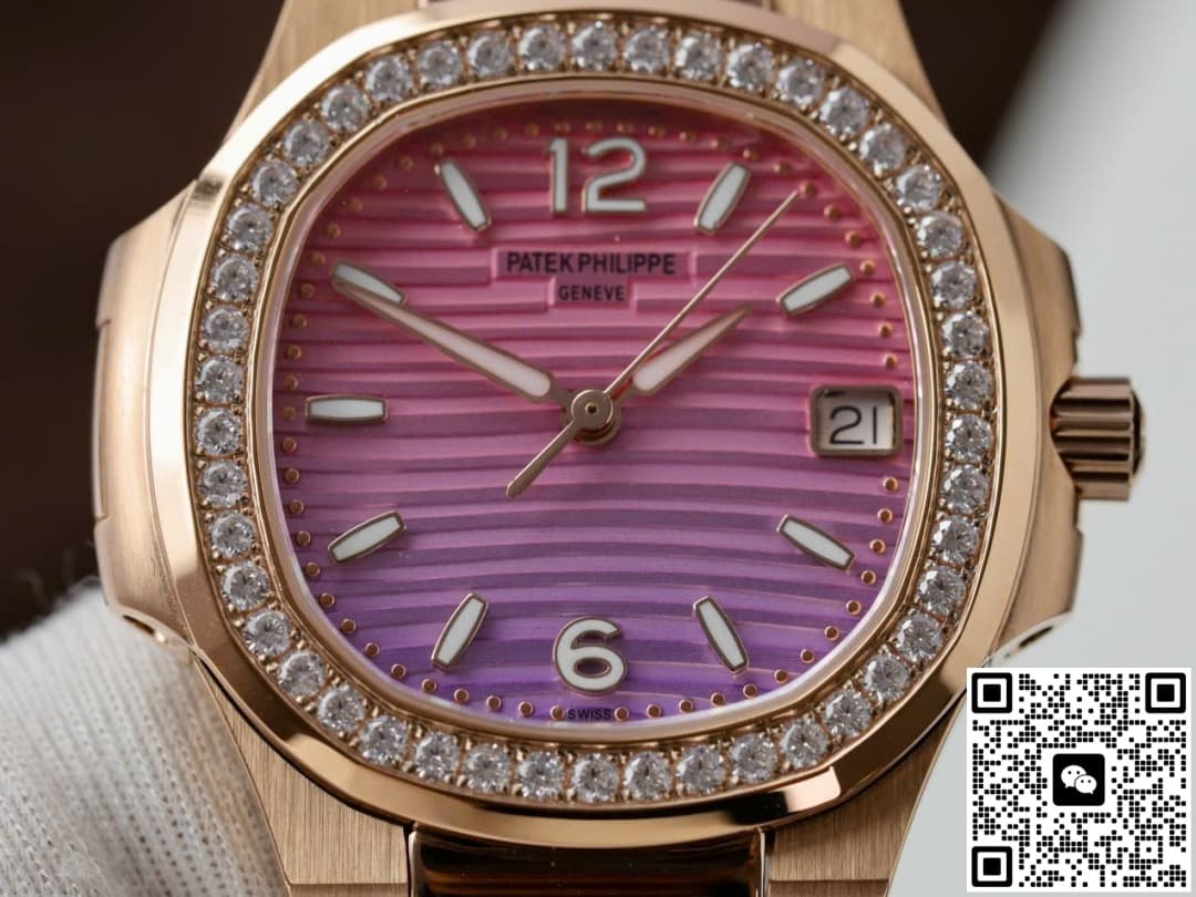 Patek Philippe Nautilus 7010R GR Factory Diamond Bezel