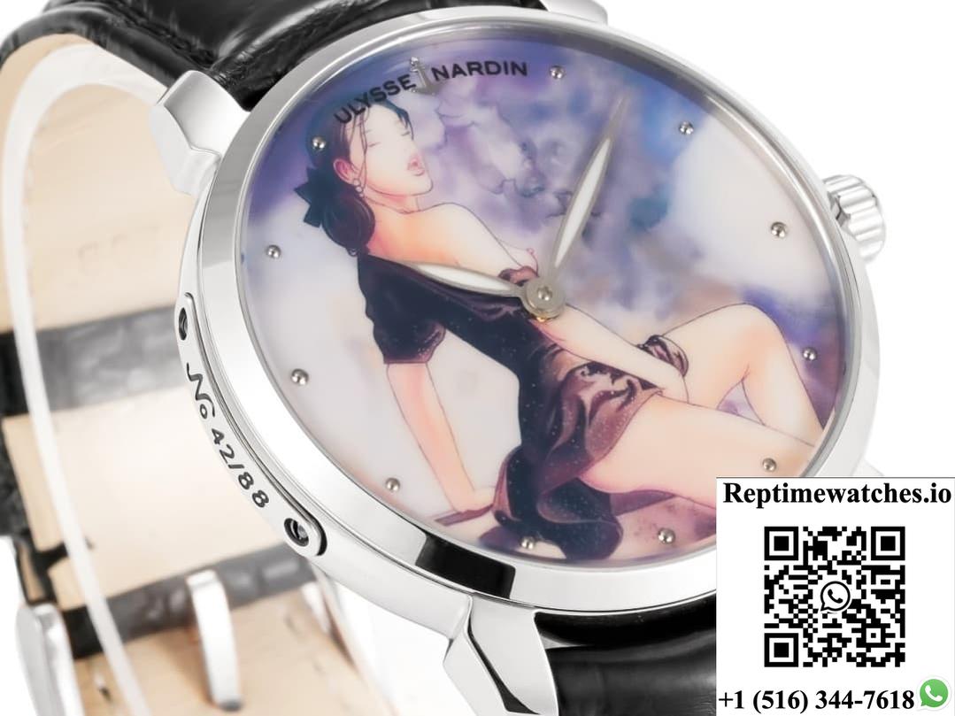 Ulysse Nardin Classico 3203-136LE-9A FL factory stainless steel bezel