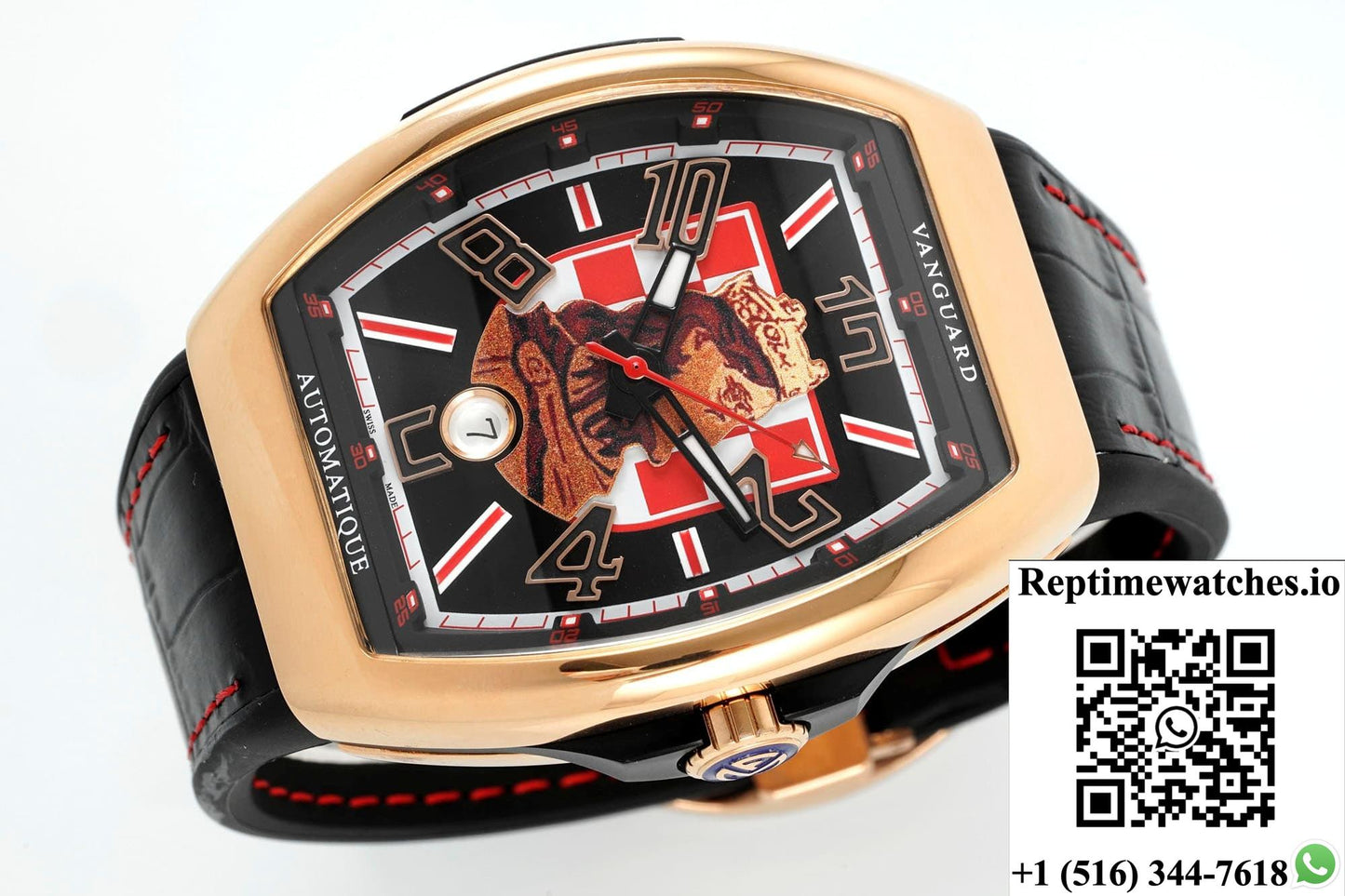 Franck Muller Vanguard ABF factory rose gold crown
